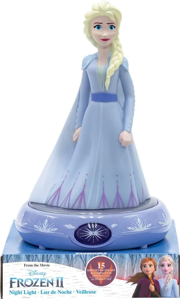 LA REINE DES NEIGES 2 - FIGURINE ELSA 3D LUMINEUSE