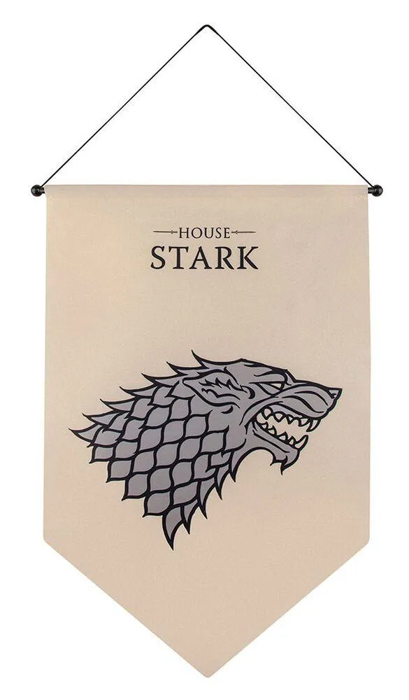 BANNIERE BLASON STARK - GAME OF THRONES