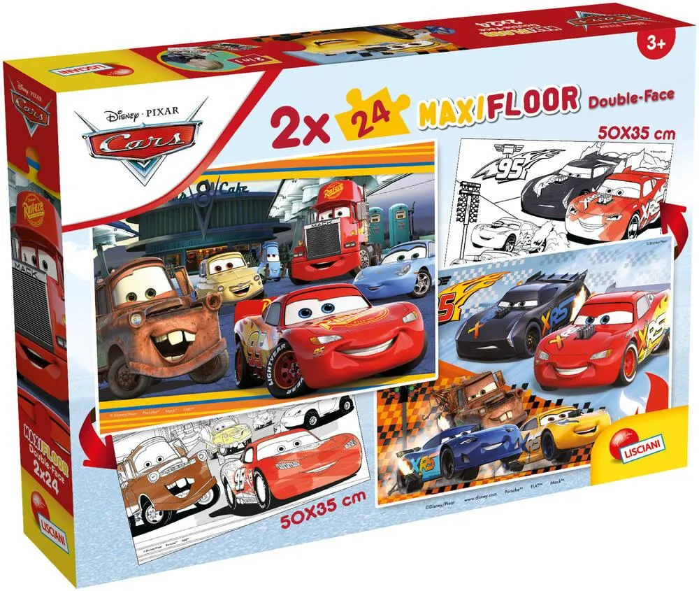 DISNEY CARS PUZZLE 2 X 24 PIECES 2 EN 1