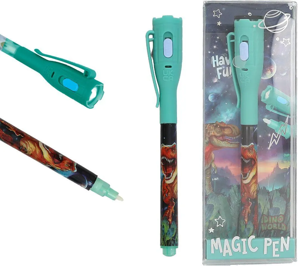 DINO WORLD CRAYON SECRET AVEC LUMIERE LED