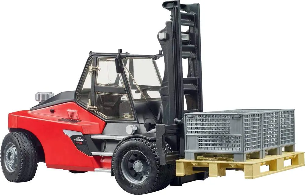 CHARIOT ELEVATEUR LINDE HT160 AVEC PALETTE ET CAISSES