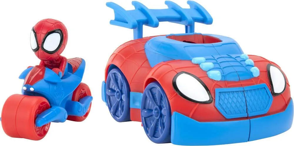 MARVEL SPIDEY AND HIS AMAZING - VOITURE A FONCTION SPIDEY WEB STRIKE 2 EN 1