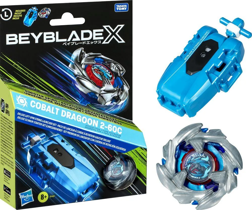 BEYBLADE - PACK DE LANCEUR COBALT DRAGOON 2-60C