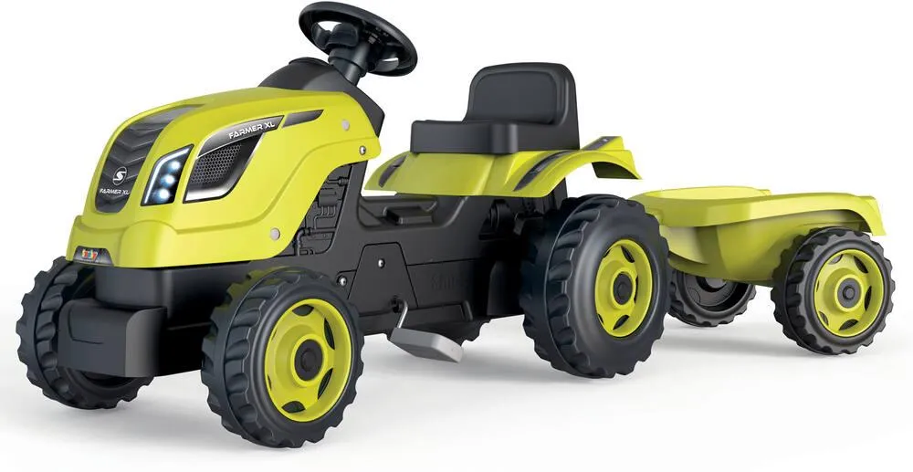 TRACTEUR FARMER XL VERT+REMORQUE