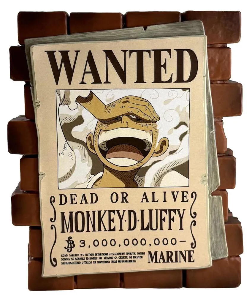 TIRELIRE AFFICHE WANTED LUFFY