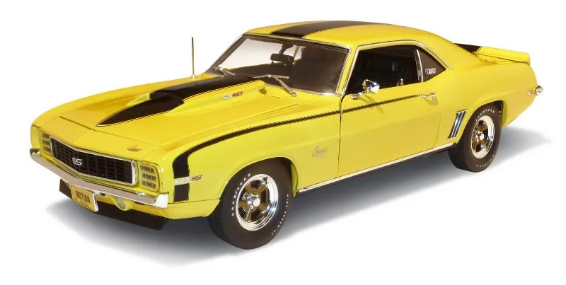 1 18 Scale 1969 Baldwin Motion Camaro Daytona Yellow w Black Stripes