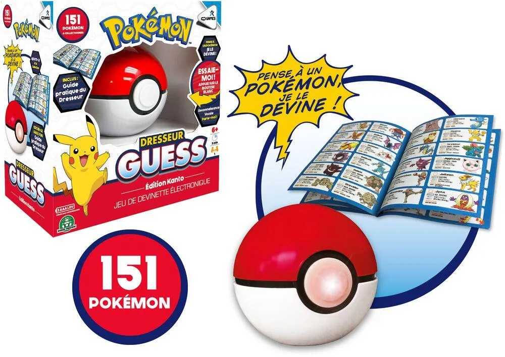 POKEMON - DRESSEUR GUESS KANTO - JEU