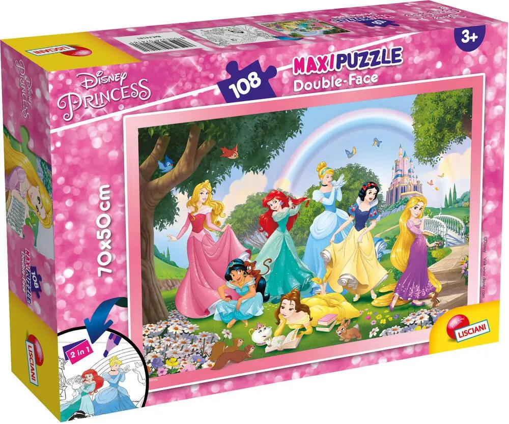 DISNEY PRINCESS PUZZLE 108 PIECES 2 EN 1
