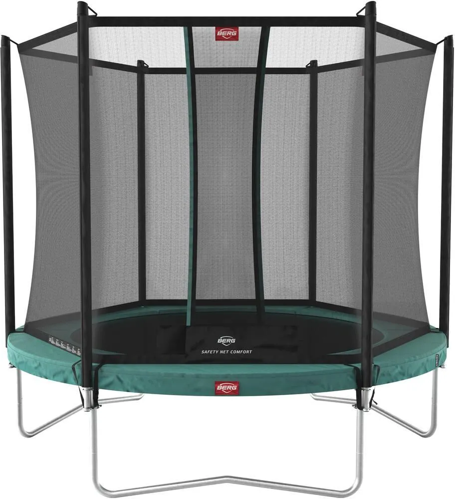TRAMPOLINE -FAVORIT REGULAR 330 GREEN + SAFETY NET COMFORT