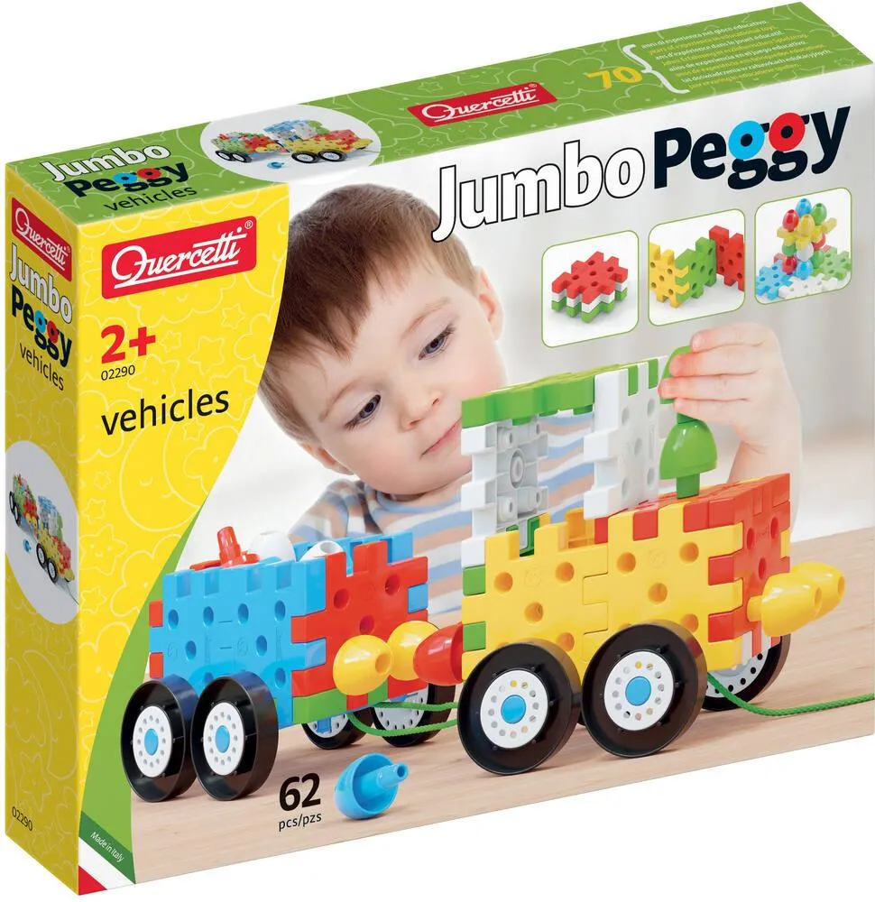 PLAY INTELLIGENTE 62 PIECES - JUMBO PEGGY VEHICULES