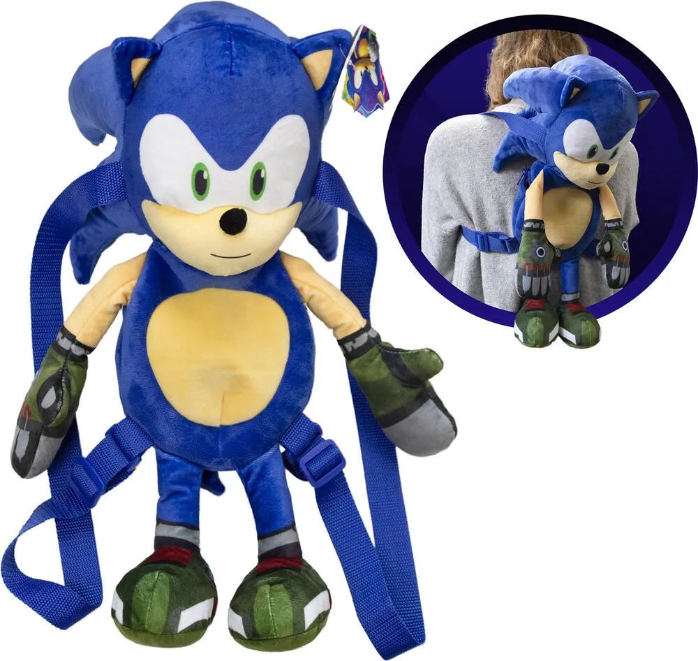SONIC - PELUCHE SAC A DOS  45 cm