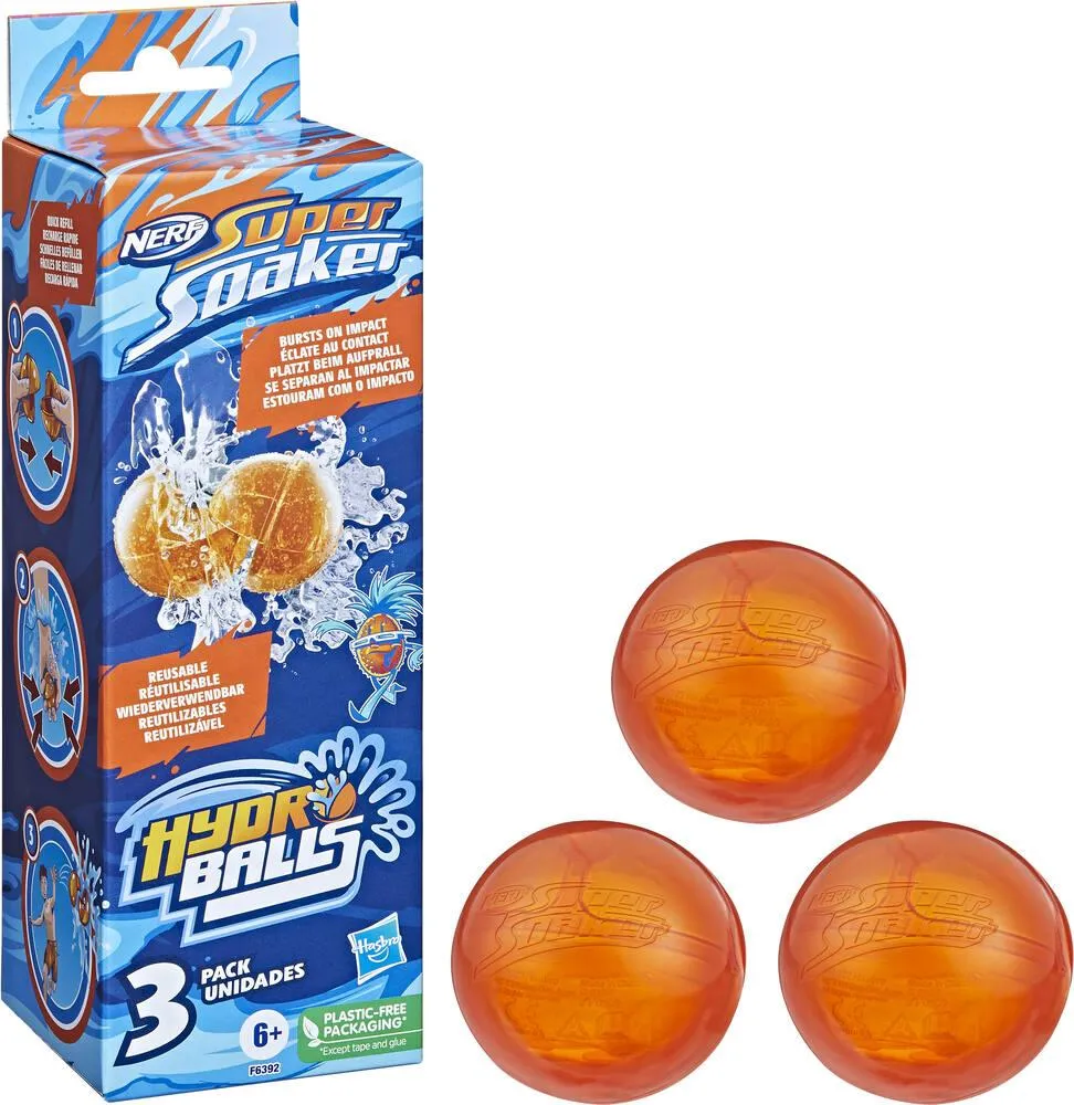 NERF SUPER SOAKER HYDRO BALLS PACK DE 3