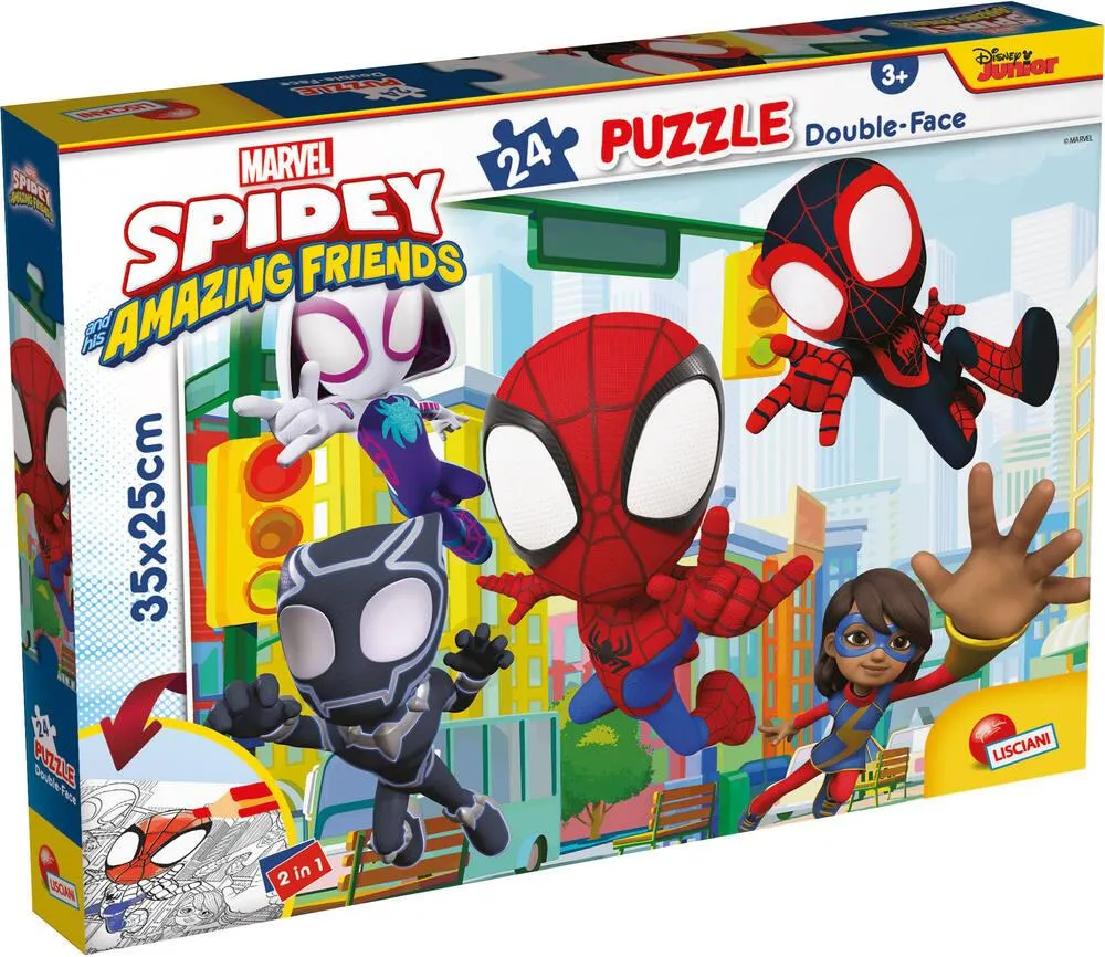 MARVEL SPIDEY PUZZLE 24 PIECES 2 EN 1