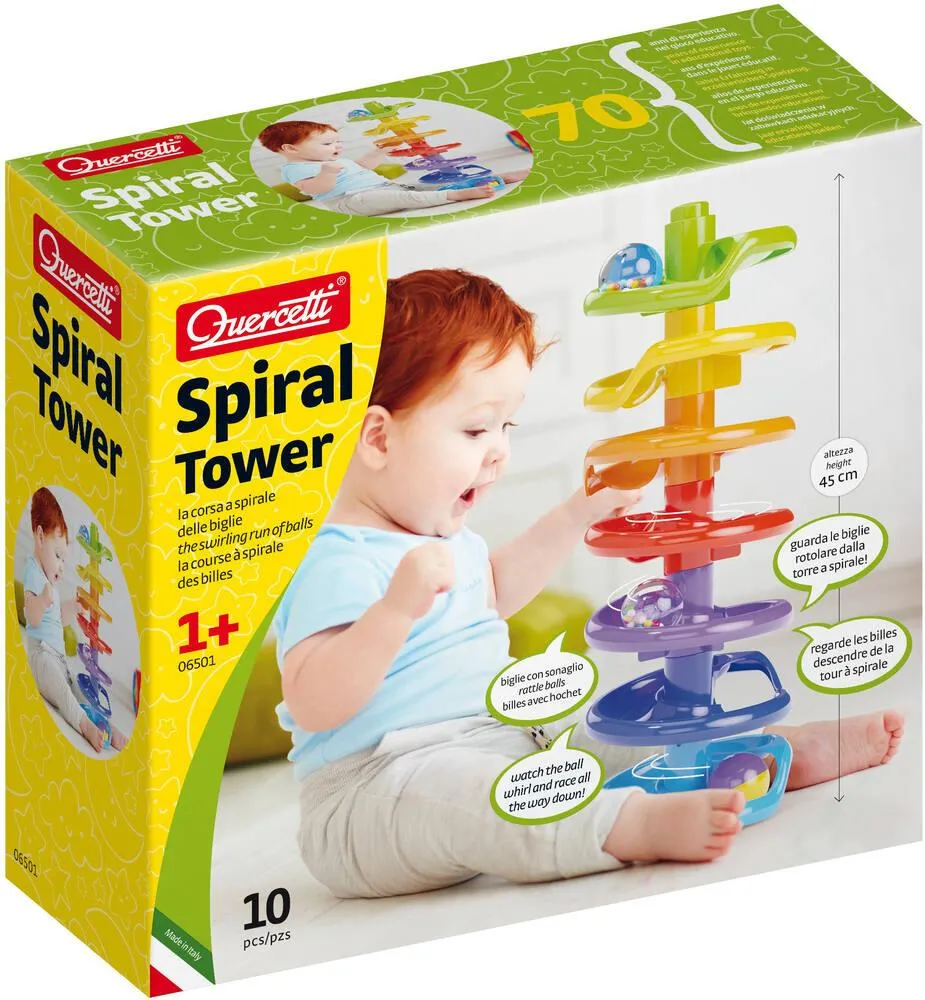 PLAY INTELLIGENTE - TOUR SPIRALE A BILLES 10 PIECES - SPIRAL TOWER