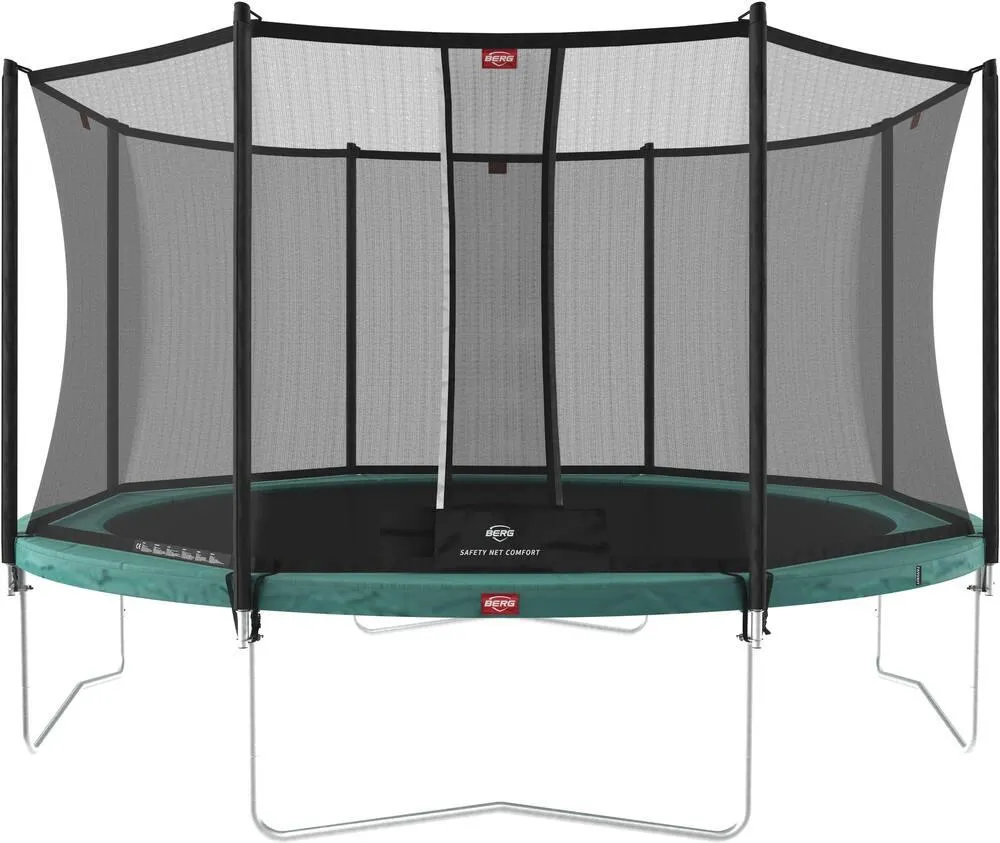 TRAMPOLINE - FAVORIT GREEN 380 + SAFETY NET COMFORT
