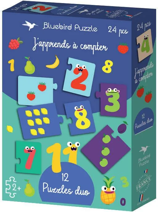 12 PUZZLES DUO - J'APPRENDS A COMPTER