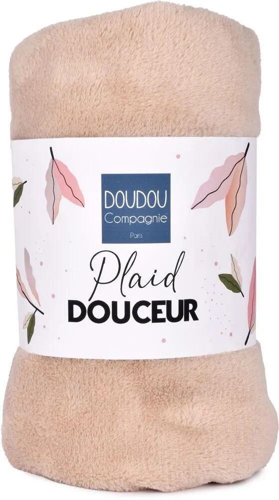 PLAID DOUCEUR BEIGE 70*100CM