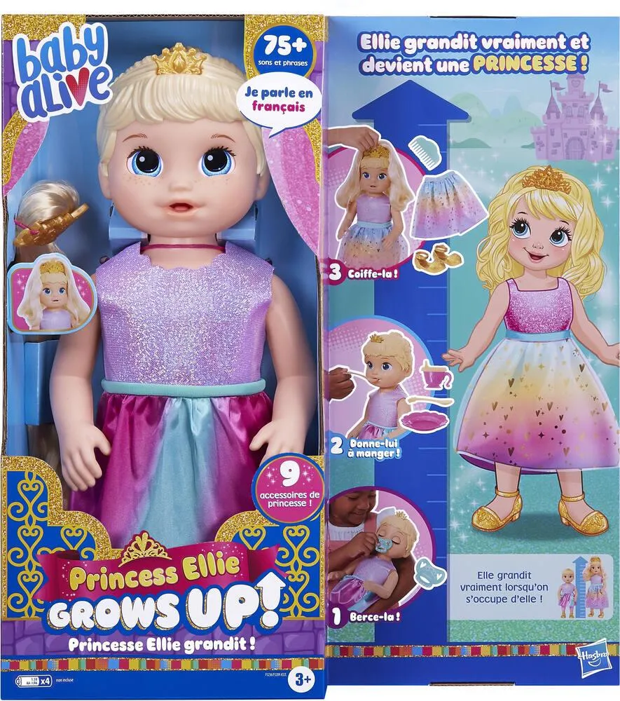 BABY ALIVE- PRINCESSE ELLIE GRANDIT