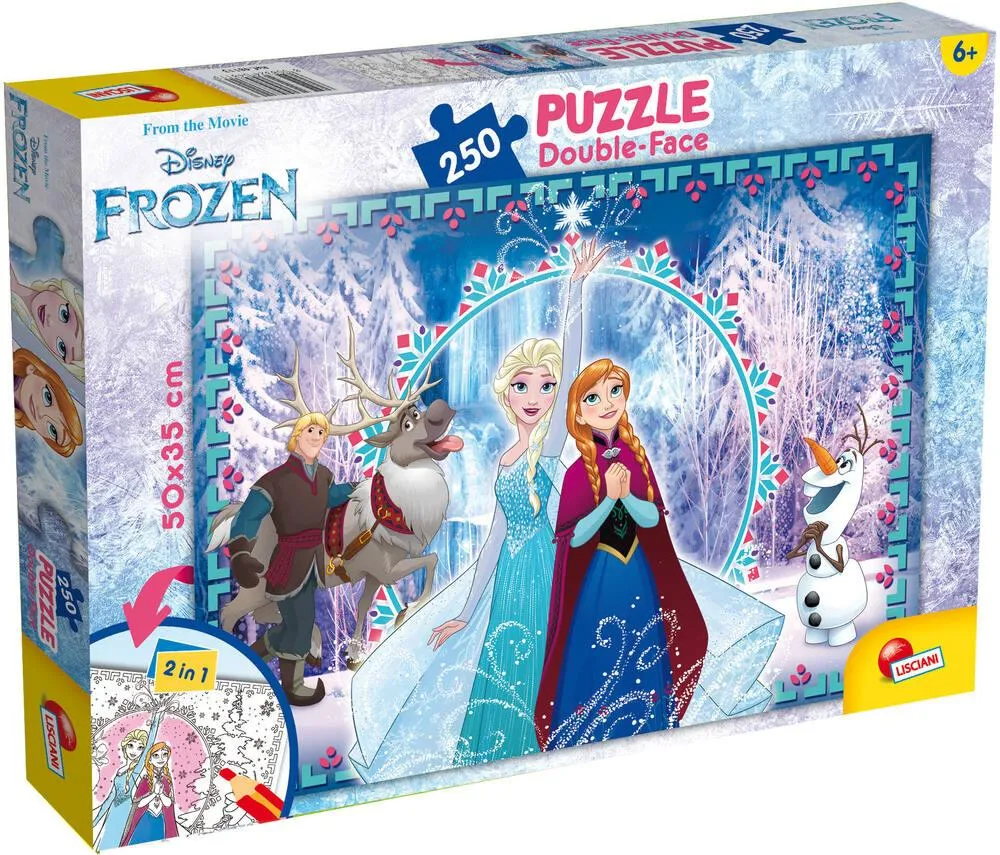DISNEY LA REINE DES NEIGES PUZZLE 250 PIECES 2 EN 1