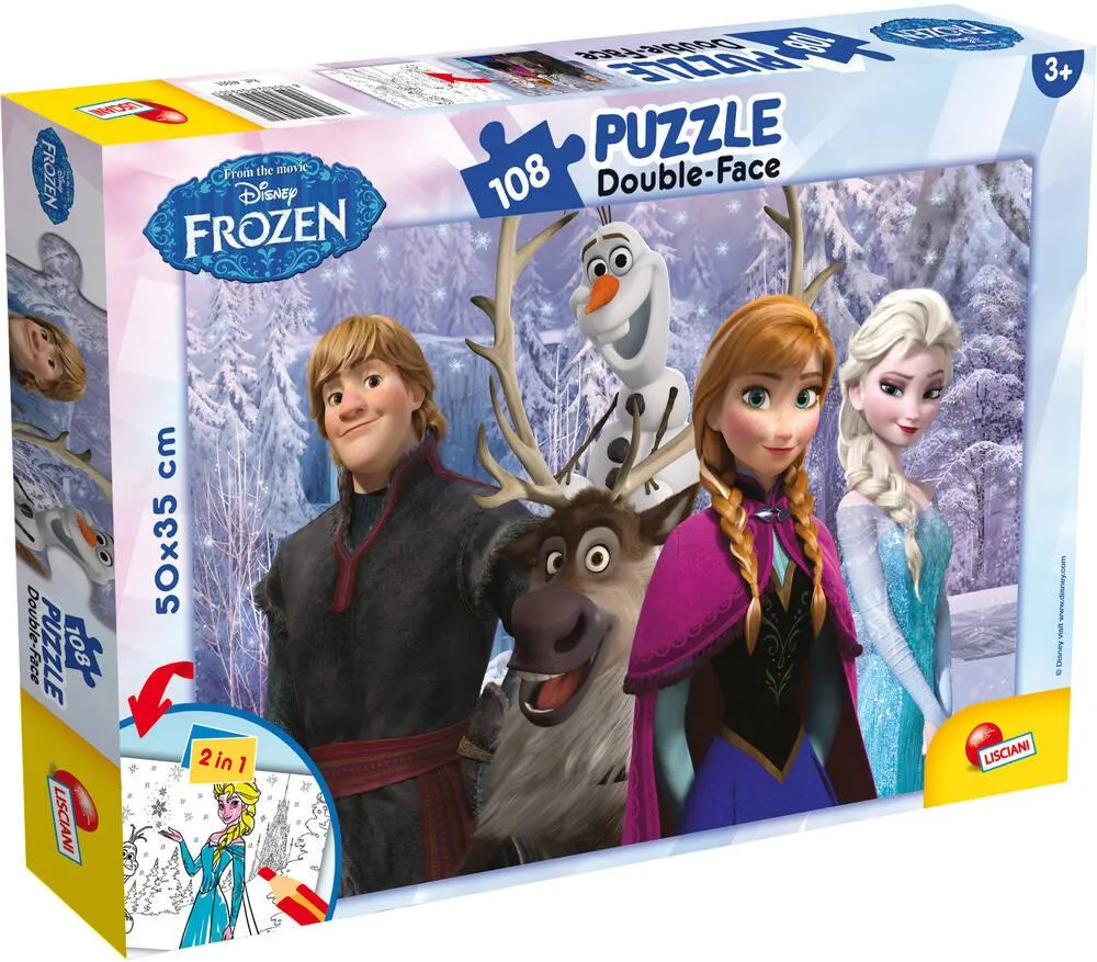 DISNEY LA REINE DES NEIGES PUZZLE 108 PIECES 2 EN 1 - MES AMIS