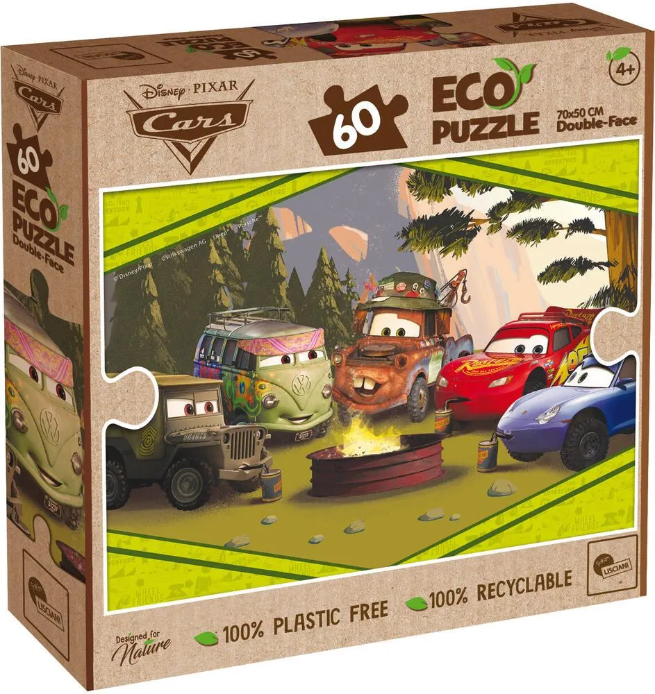 DISNEY CARS PUZZLE 60 PIECES 2 EN 1