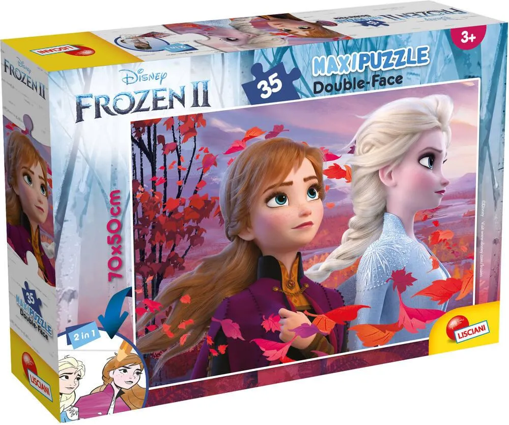 DISNEY LA REINE DES NEIGES 2 PUZZLE 35 PIECES 2 EN 1