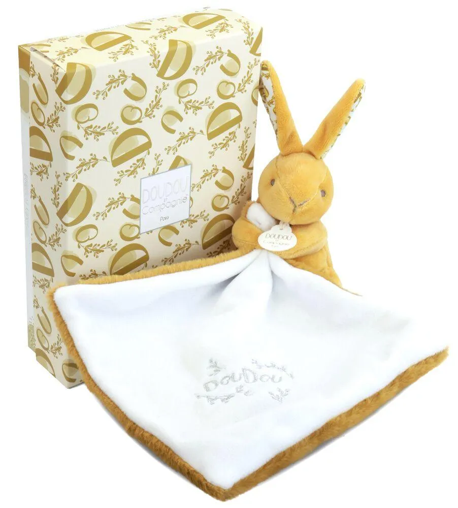 LAPIN DOUDOU - LAPIN AVEC DOUDOU OCRE