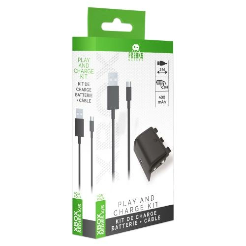 Batterie + câble de recharge pour xbox series x play and charge câble de 3 mètres