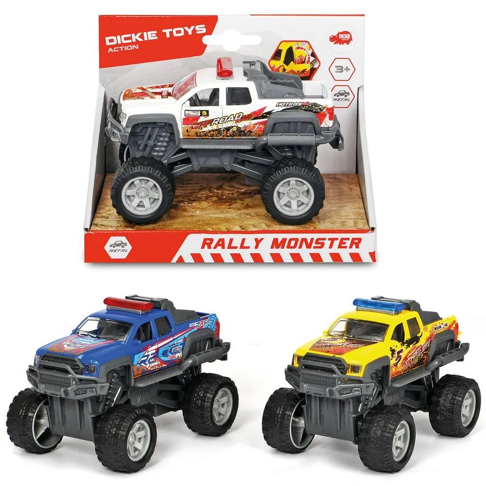 DICKIE -VEHICULE RALLY MONSTER 15 CM