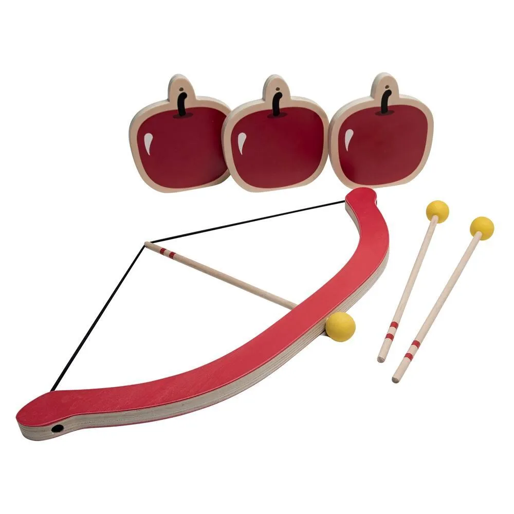 ARC, FLECHES ET POMMES - TIR A L'ARC