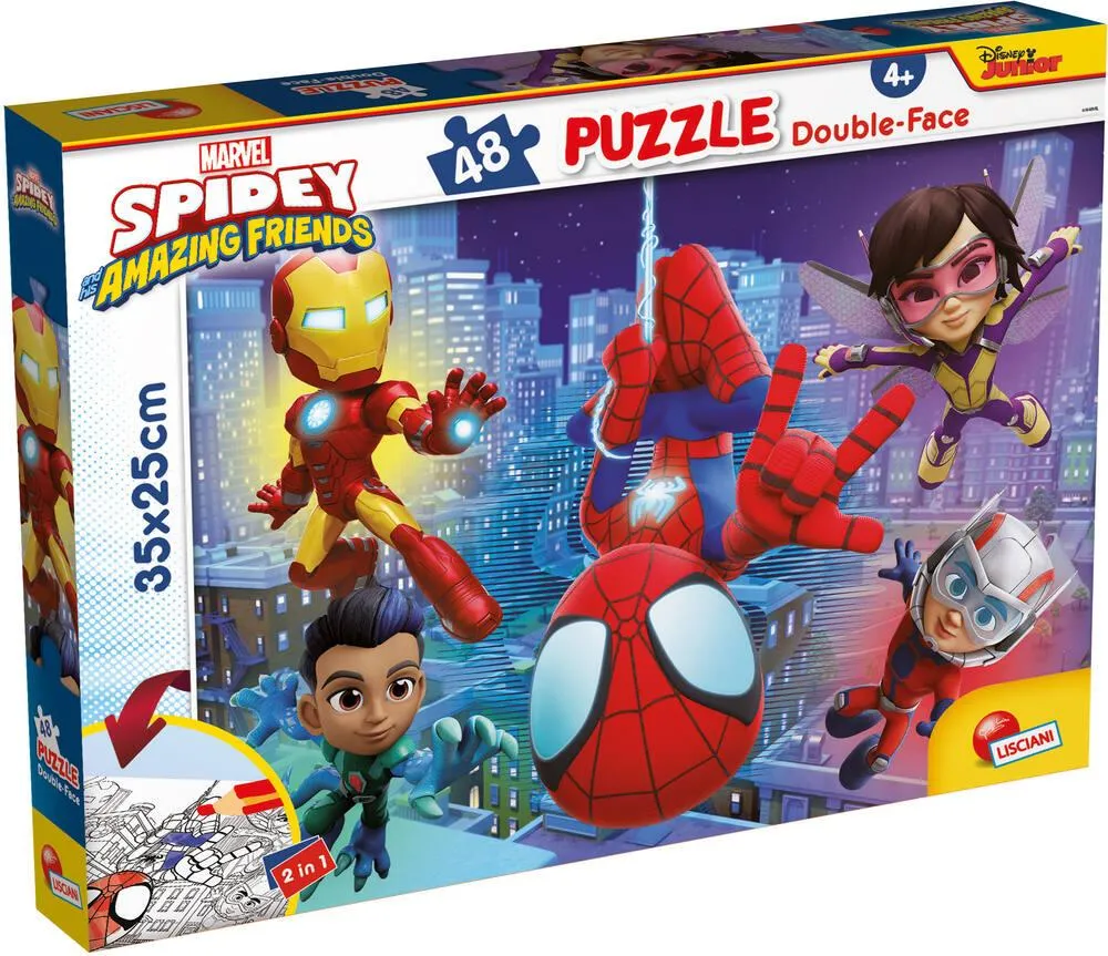 MARVEL SPIDEY PUZZLE 48 PIECES 2 EN 1