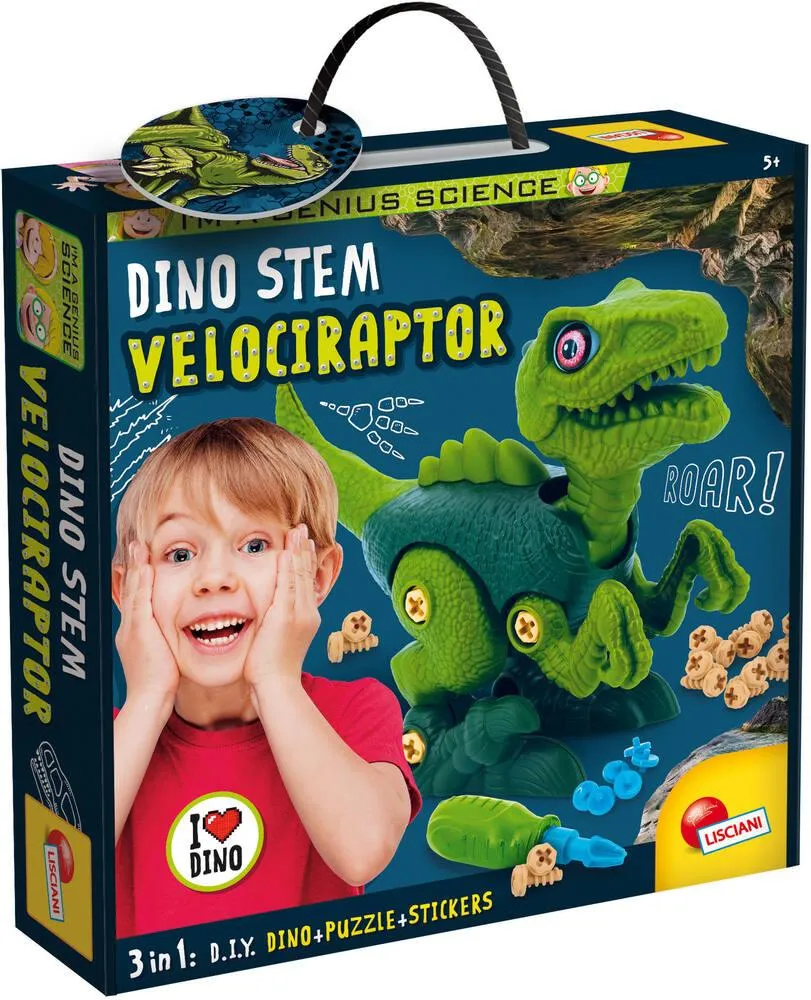 I'M A GENIUS SCIENCE - DINO STEM VELOCIRAPTOR 3 EN 1