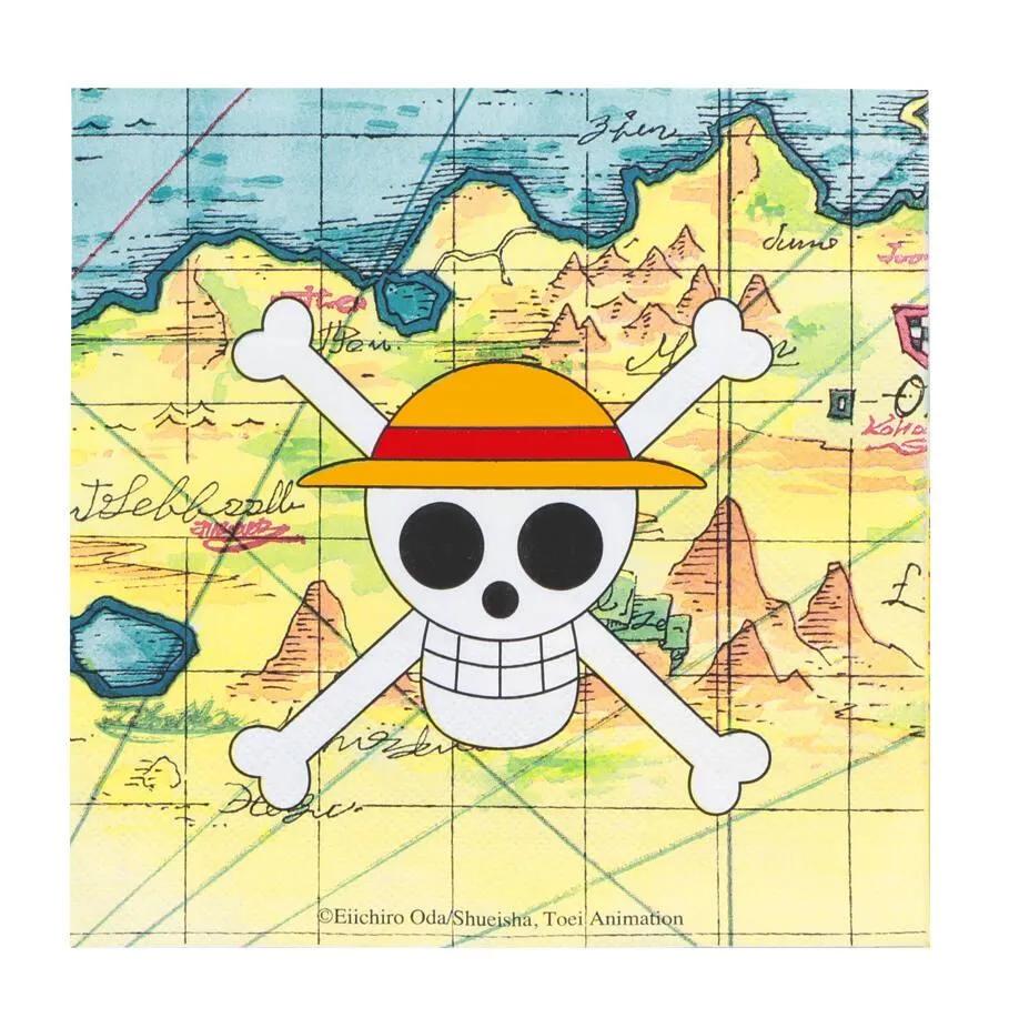 ONE PIECE - 20 SERVIETTES PAPIER 33 CM X 33 CM 3 PLIS