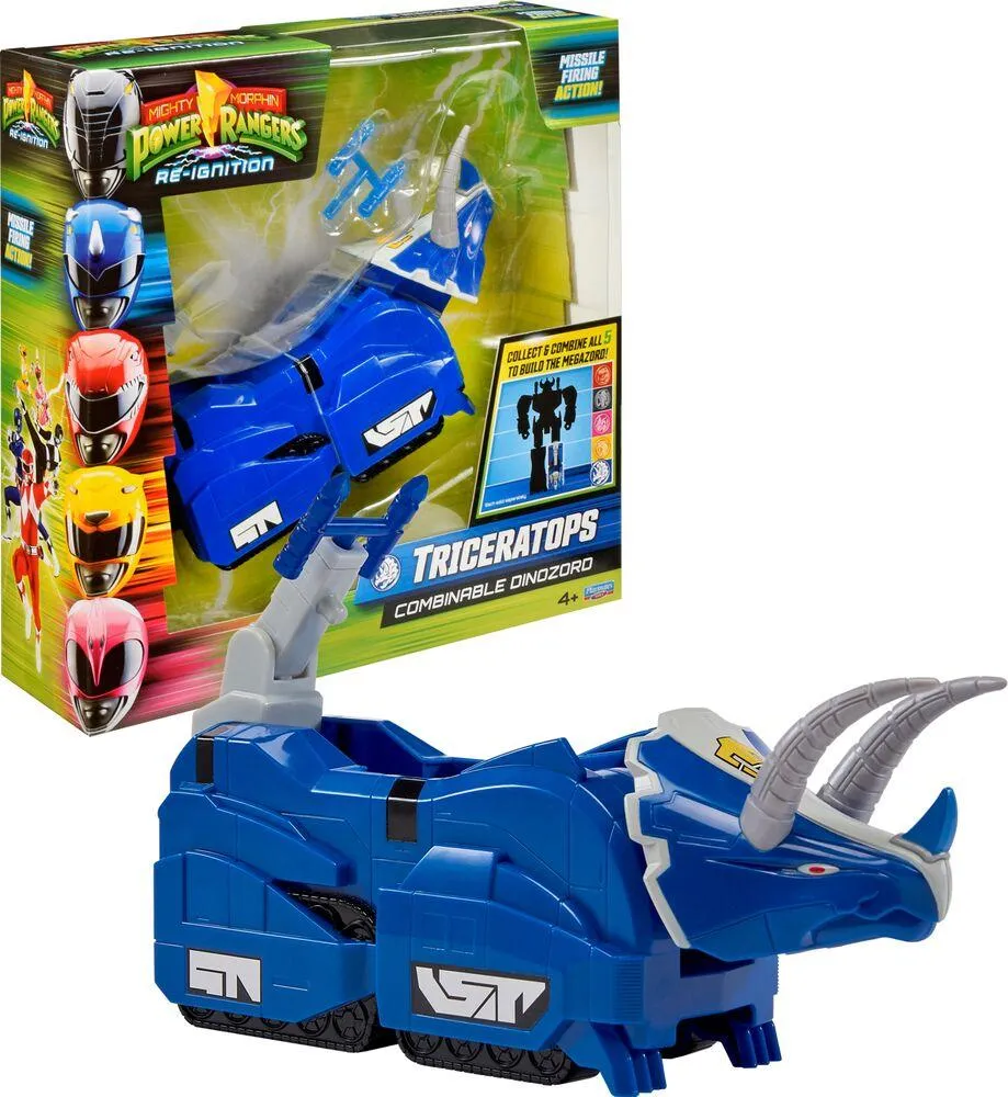 POWER RANGERS - ZORDS ARTICULE TRANSFORMATION SIMPLE - TRICERATOPS DINOZORD