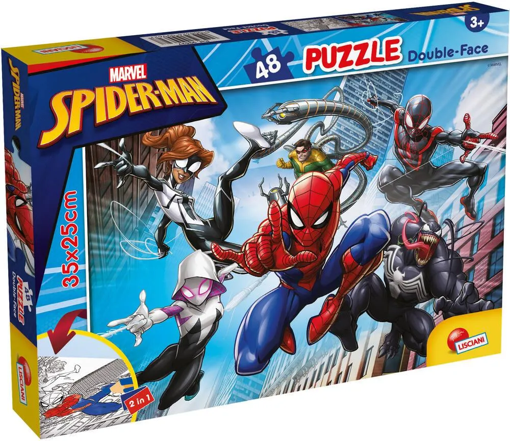 MARVEL SPIDERMAN PUZZLE 48 PIECES 2 EN 1