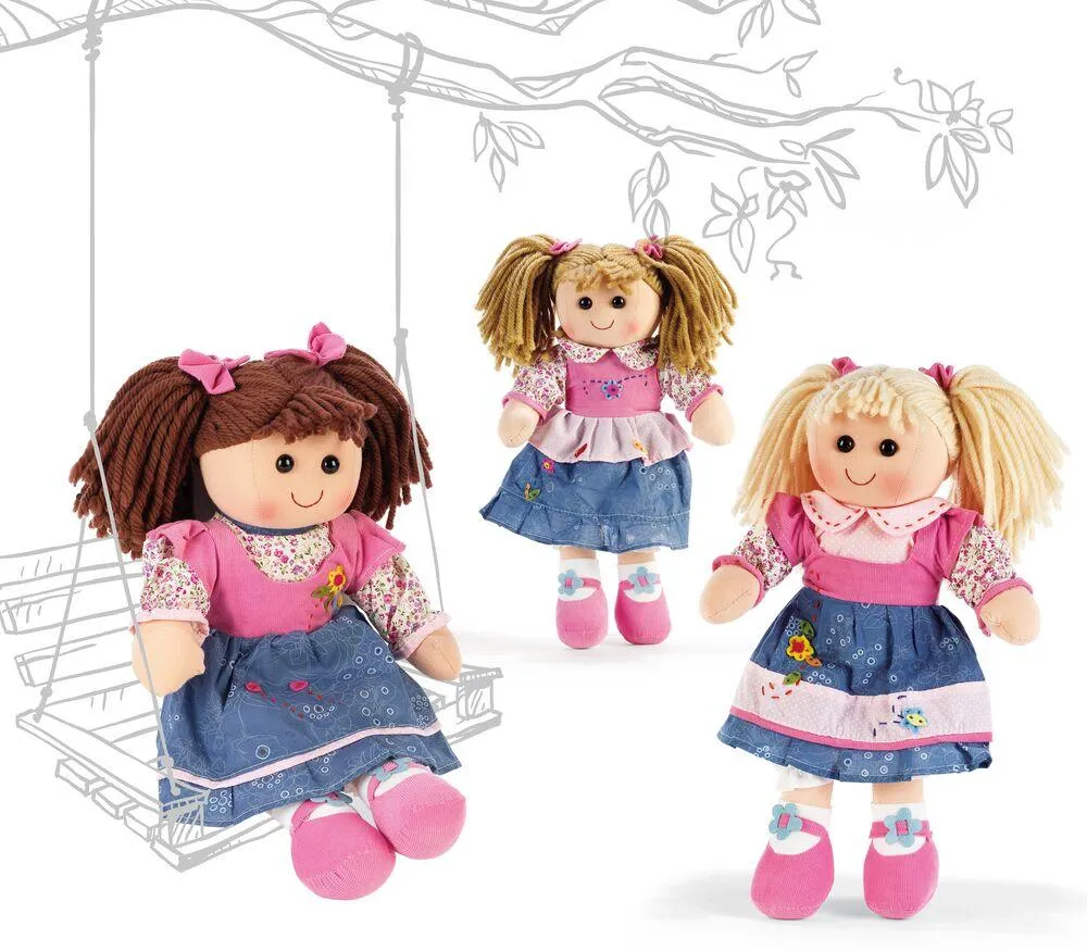 GISELE POUPEE CHIFFON - H 35 CM