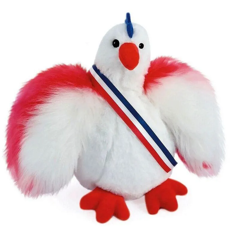 PELUCHE - POULE, FABRICATION FRANCAISE