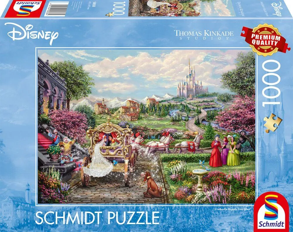 PUZZLE 1000 PIECES - DISNEY CENDRILLON HEUREUX POUR TOUJOURS