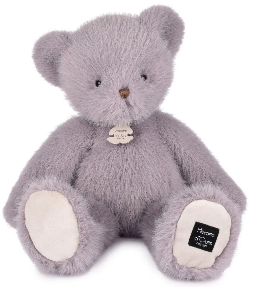 OURS CLEMENTIN GRIS LAVANDE - 38 CM