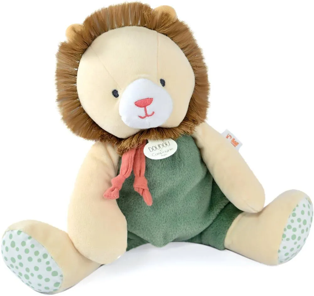 PELUCHE PANTIN LION COULEUR SAVANE 30 CM