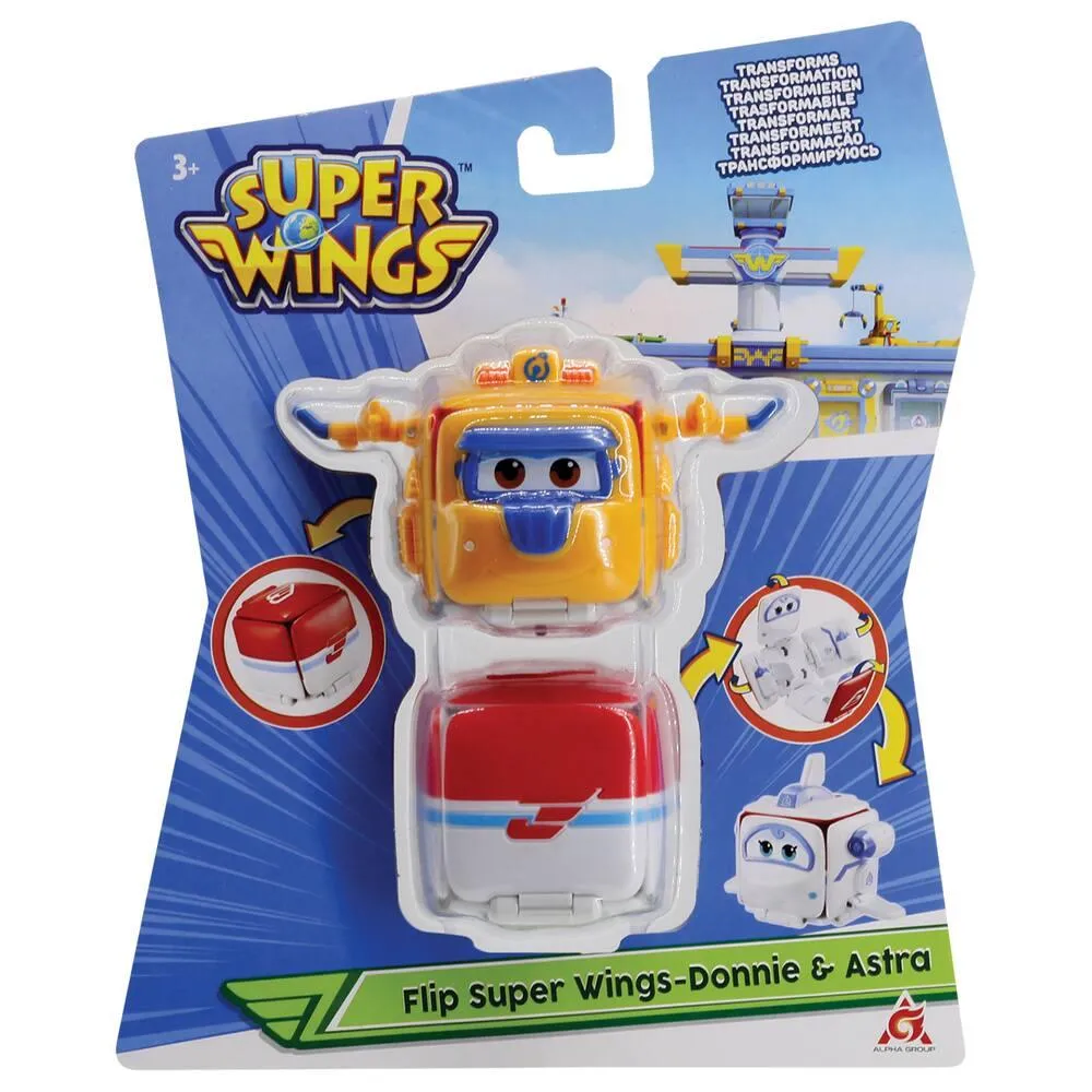 SUPER WINGS - FIGURINE FLIP SURPRISE DONNIE & ASTRA