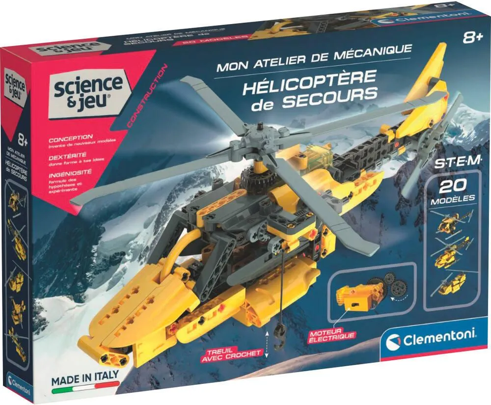 SCIENCE ET JEU - MON ATELIER DE MECANIQUE - HELICOPTERE DE SECOURS