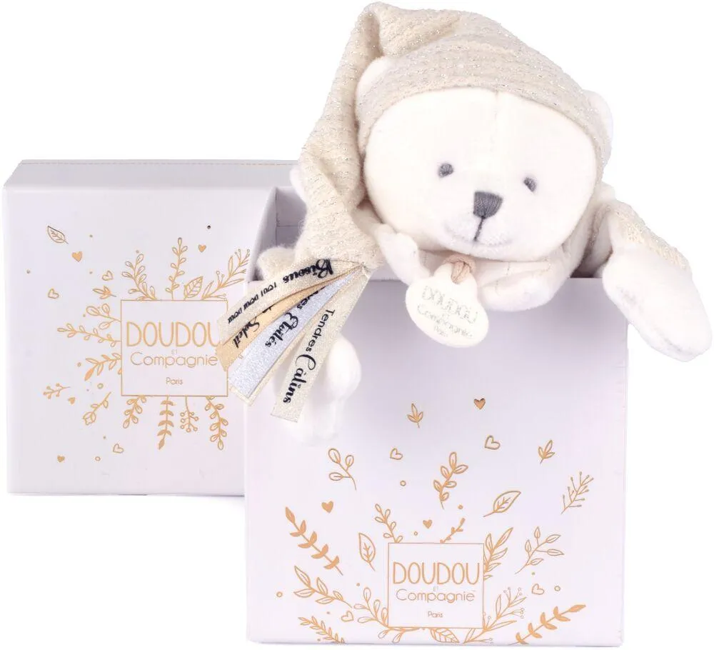 DOUDOU 25 ANS - OURS BLANC  DOUDOU CAPE