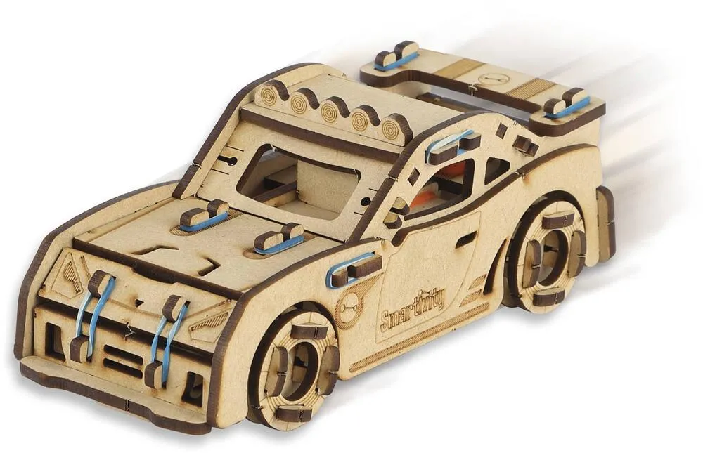 VOITURE DE RALLYE BOIS