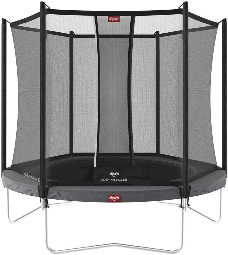 TRAMPOLINE - FAVORIT REGULAR 270 GREY + SAFETY NET COMFORT