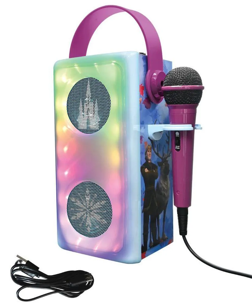 PUISSANTE ENCEINTE BLUETOOTH®  LUMINEUSE LA REINE DES NEIGES AVEC MICRO