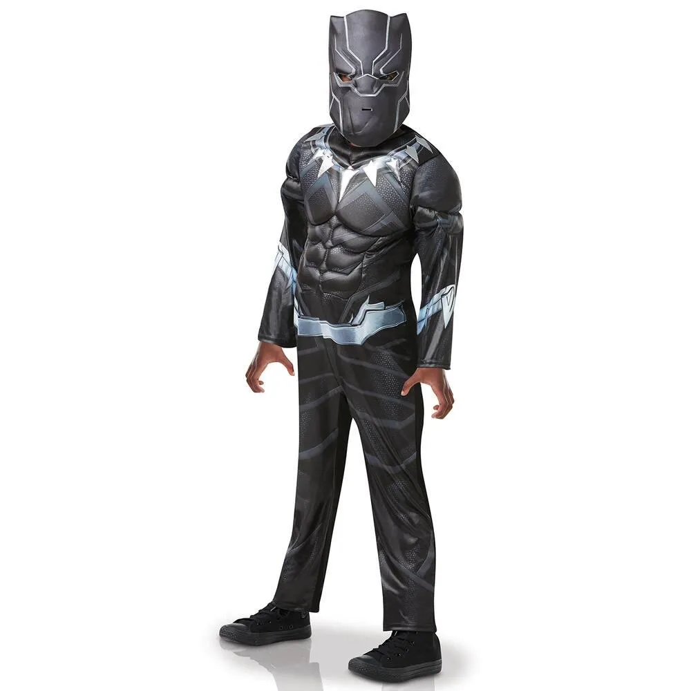 MARVEL - AVENGERS - DEGUISEMENT - BLACK PANTHER - LUXE TAILLE S 3-4 ANS
