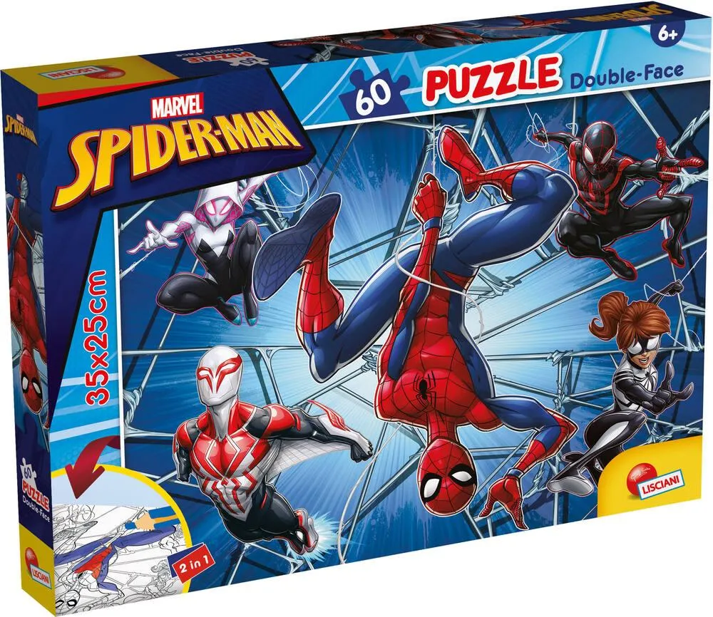 MARVEL SPIDERMAN PUZZLE 60 PIECES 2 EN 1
