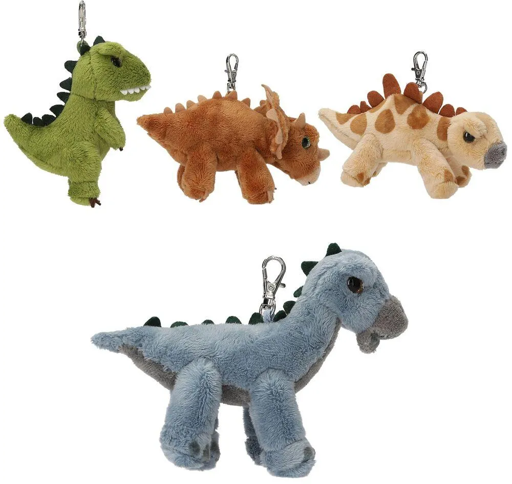 DINO WORLD PORTE CLE EN PELUCHE