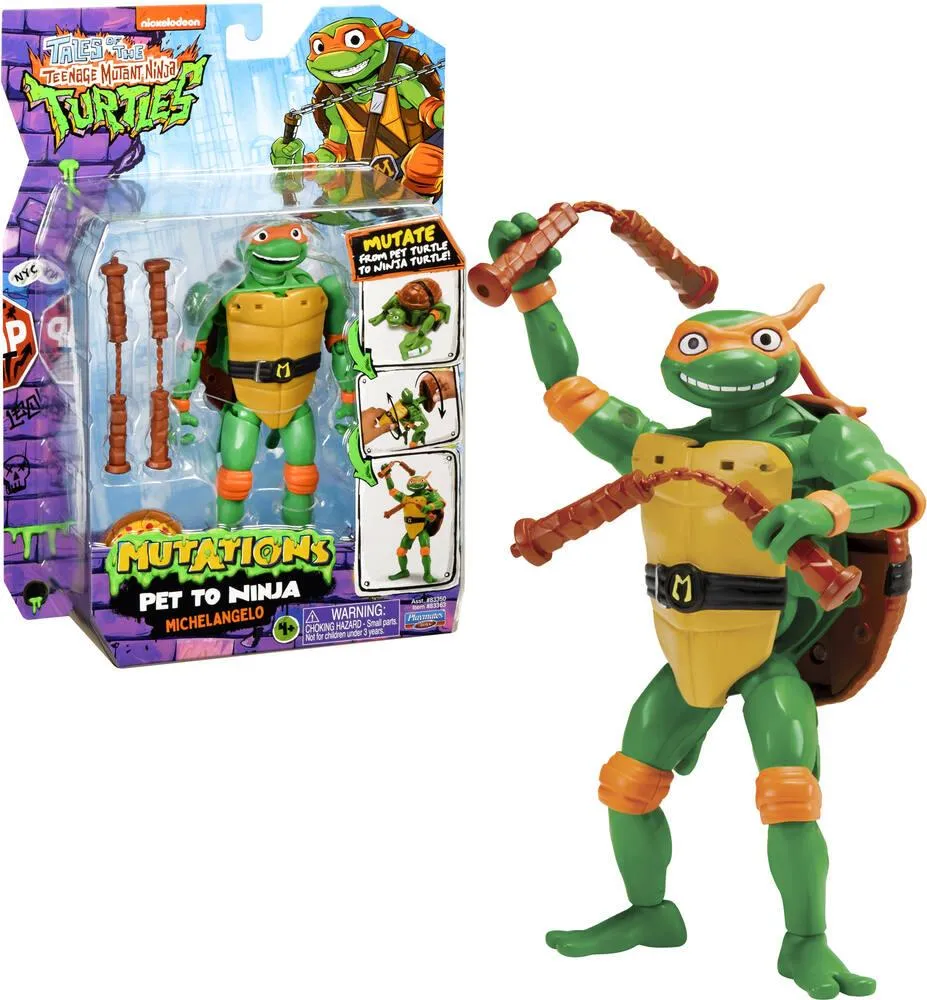 TORTUES NINJA - FIGURINE DELUXE 15 CM TRANSFORMABLE - MICHEL